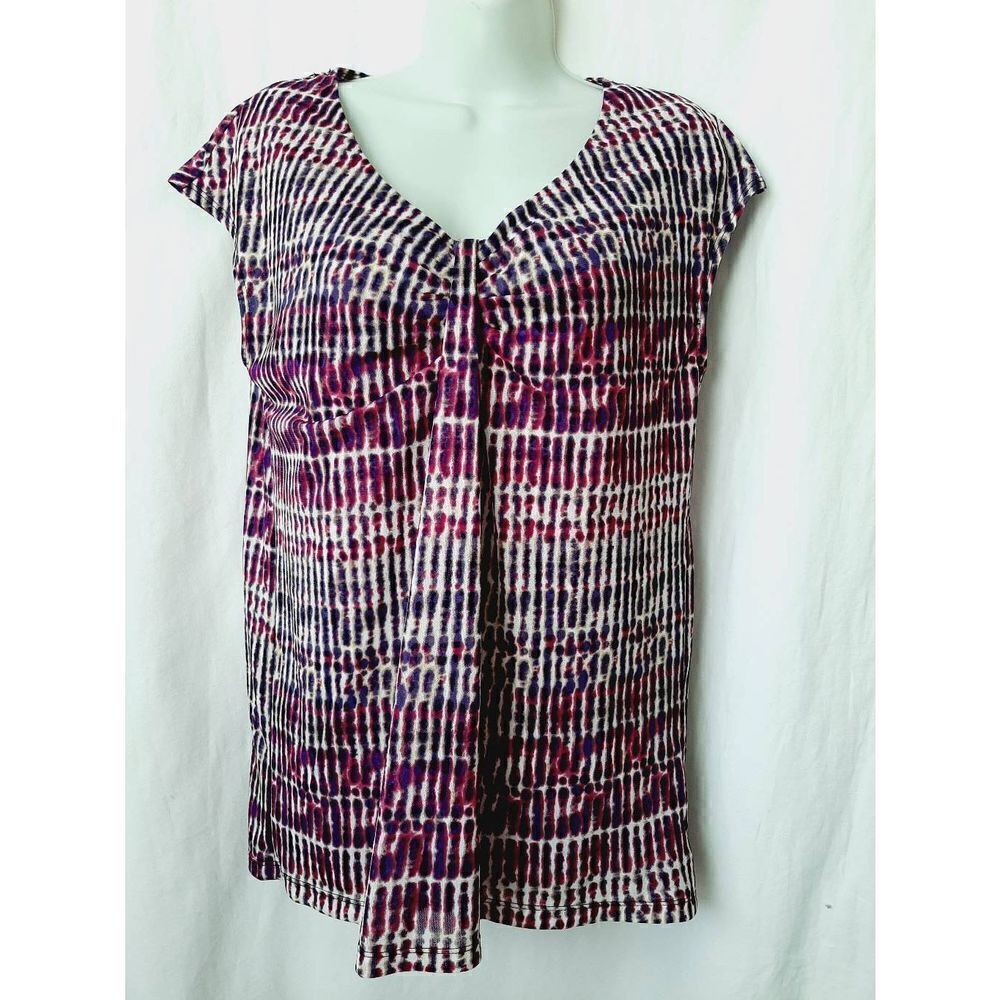 Purple sleeveless  lightweight medium blouse
